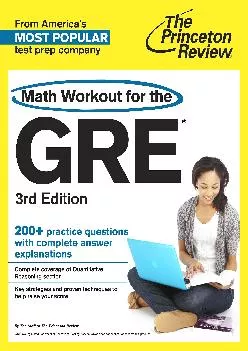 [DOWNLOAD] -  Math Workout for the GRE, 3rd Edition (Graduate School Test Preparation)