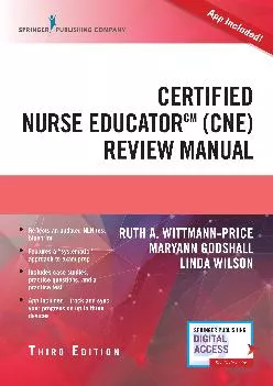 [EPUB] -  Certified Nurse Educator (CNE) Review Manual (Book with App)