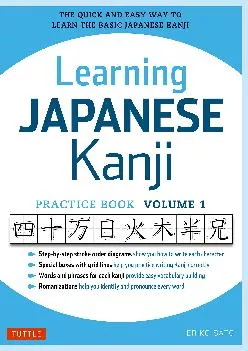 [EPUB] -  Learning Japanese Kanji Practice Book Volume 1: (JLPT Level N5 & AP Exam) The