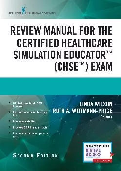 PDF-[EPUB] - Review Manual for the Certified Healthcare Simulation Educator Exam