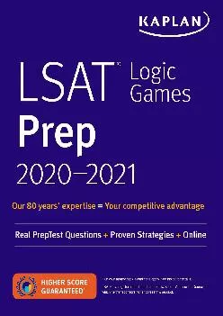 [READ] -  LSAT Logic Games Prep 2020-2021