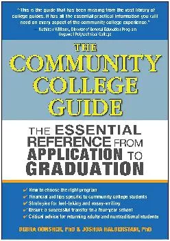 [EBOOK] -  The Community College Guide: The Essential Reference from Application to Graduation