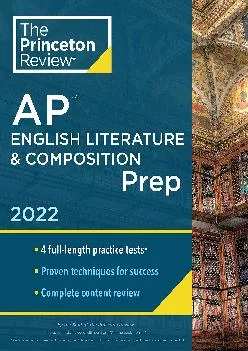 [DOWNLOAD] -  Princeton Review AP English Literature & Composition Prep, 2022: 4 Practice Tests + Complete Content Review + Strategies &...