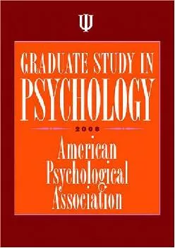 [READ] -  Graduate Study in Psychology 2008