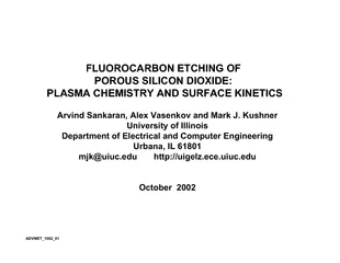 Plasma chemistry and surface kinetics