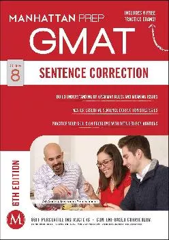 [DOWNLOAD] -  Gmat Sentence Correction (Manhattan Prep Gmat Strategy Guides)