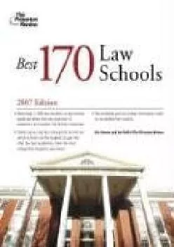 [EPUB] -  The Best 170 Law Schools, 2007 (Graduate School Admissions Guides)