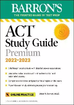 [EBOOK] -  ACT Premium Study Guide: with 6 practice tests (Barron\'s Test Prep)