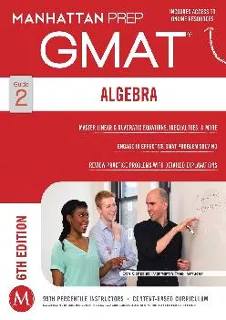 [EBOOK] -  Algebra GMAT Strategy Guide (Manhattan Prep GMAT Strategy Guides)