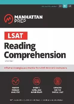 PDF-[EPUB] - LSAT Reading Comprehension (Manhattan Prep LSAT Strategy Guides)