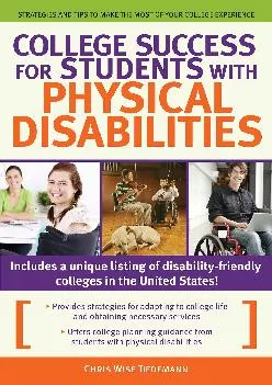 PDF-[DOWNLOAD] - College Success for Students With Physical Disabilities