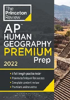 [EBOOK] -  Princeton Review AP Human Geography Premium Prep, 2022: 6 Practice Tests +