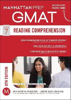 PDF-[DOWNLOAD] - GMAT Reading Comprehension (Manhattan Prep GMAT Strategy Guides)