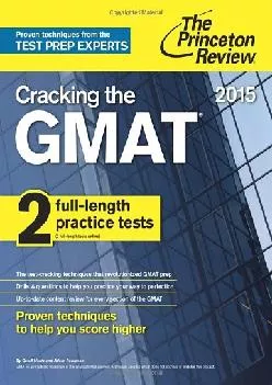 [EPUB] -  Cracking the GMAT with 2 Computer-Adaptive Practice Tests, 2015 Edition (Graduate