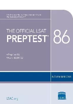 [DOWNLOAD] -  The Official LSAT PrepTest 86: (Nov. 2018 LSAT)