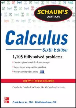 [DOWNLOAD] -  Schaum\'s Outline of Calculus, 6th Edition: 1,105 Solved Problems + 30 Videos (Schaum\'s Outlines)