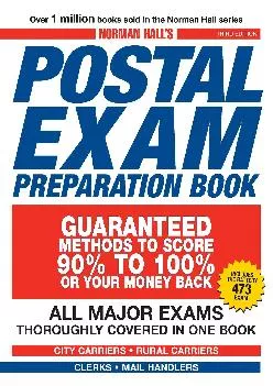[READ] -  Norman Hall\'s Postal Exam Preparation Book: Everything You Need to Know...