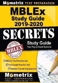 PDF-[EBOOK] - MBLEx Study Guide 2019-2020: MBLEx Test Prep Secrets, Full-Length Practice