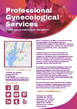 Professional Gynecological Services NY