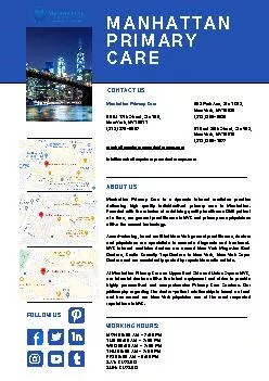 Manhattan Primary Care NY