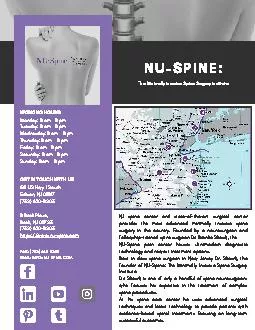 PDF-NU-Spine: The Minimally Invasive Spine Surgery Institute