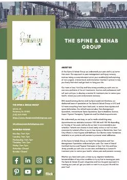 The Spine & Rehab Group NJ