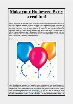 PDF-Make your Halloween Party a real fun