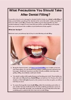 What Precautions You Should Take After Dental Filling