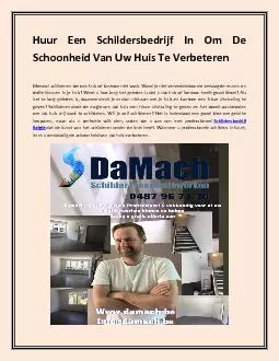 PDF-Huur Een Schildersbedrijf In Om De Schoonheid Van Uw Huis Te Verbeteren