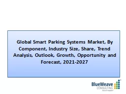 Smart Parking Systems Market Analysis
