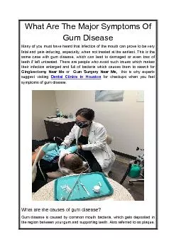 PDF-What Are The Major Symptoms Of Gum Disease