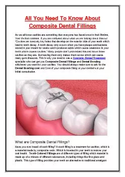 PDF-All You Need To Know About Composite Dental Fillings