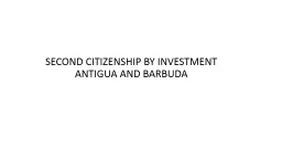 Second citizenship by investment