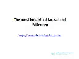 The most important facts about Mifeprex