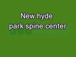 New hyde park spine center