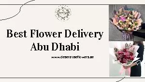 Best Flower Delivery Abu Dhabi