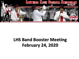 LHS Band Booster  Meeting
