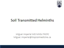 PPT-Soil Transmitted Helminths