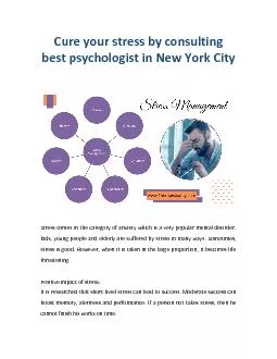 Cure your stress by consulting best psychologist in New York City