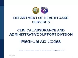 DEPARTMENT OF HEALTH CARE SERVICES