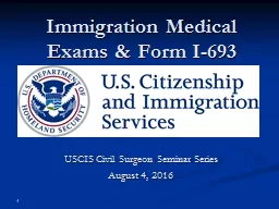 Immigration Medical Exams & Form I-693