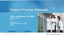 Scope of Practice Discussion