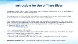 Instructions for Use of These Slides