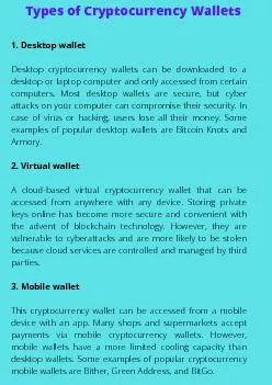 5 Types of Bitcoin Wallets