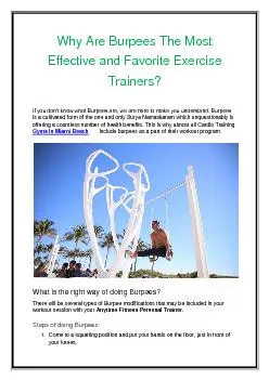 PDF-Why Are Burpees The Most Effective and Favorite Exercise Trainers?