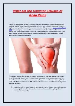 What are the Common Causes of Knee Pain?