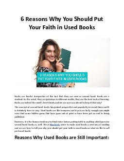 6 Reasons Why You Should Put Your Faith in Used Books - Bookends