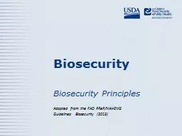 PPT-Biosecurity Biosecurity Principles