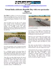 Virtual India celebrates republic day own spectacular flypast