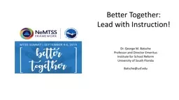 Better Together: Lead with Instruction!